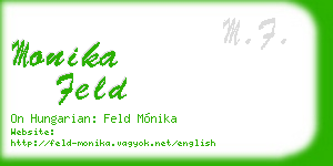monika feld business card